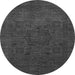 Round Abstract Gray Modern Rug, abs1326gry