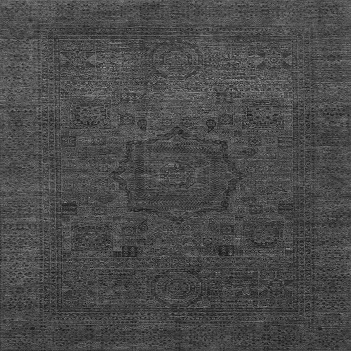 Square Machine Washable Abstract Gray Modern Rug, wshabs1326gry