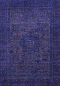 Abstract Blue Modern Rug, abs1326blu