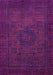 Machine Washable Abstract Purple Modern Area Rugs, wshabs1326pur