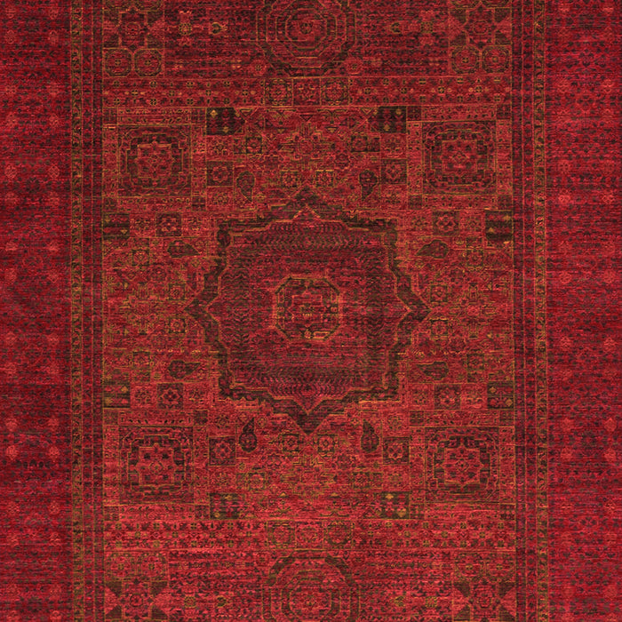 Machine Washable Abstract Orange Modern Area Rugs, wshabs1326org