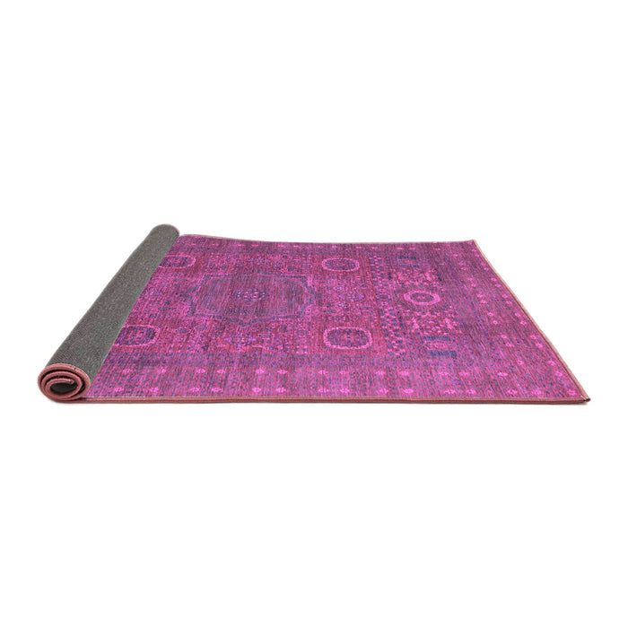 Sideview of Abstract Purple Modern Rug, abs1327pur
