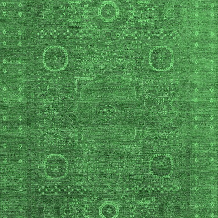 Machine Washable Abstract Emerald Green Modern Area Rugs, wshabs1327emgrn