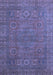 Abstract Blue Modern Rug, abs1327blu