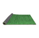 Sideview of Abstract Emerald Green Modern Rug, abs1327emgrn