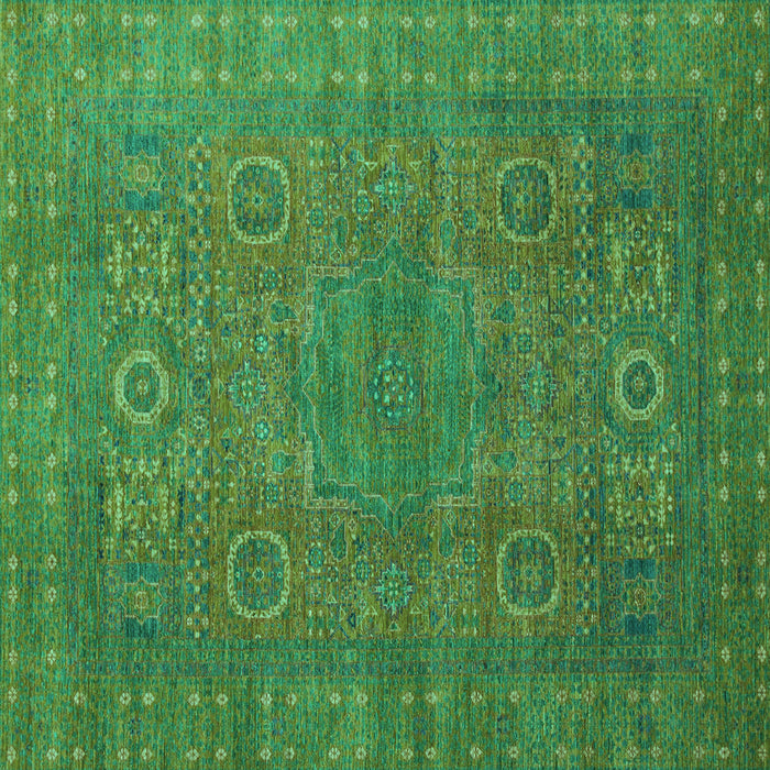 Square Machine Washable Abstract Turquoise Modern Area Rugs, wshabs1327turq