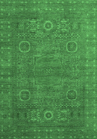 Abstract Emerald Green Modern Rug, abs1327emgrn