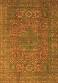 Abstract Orange Modern Rug, abs1327org