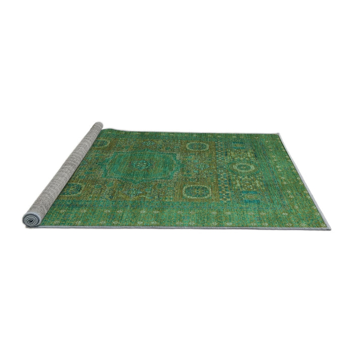 Sideview of Machine Washable Abstract Light Blue Modern Rug, wshabs1327lblu