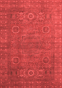 Abstract Red Modern Rug, abs1327red