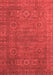 Abstract Red Modern Area Rugs