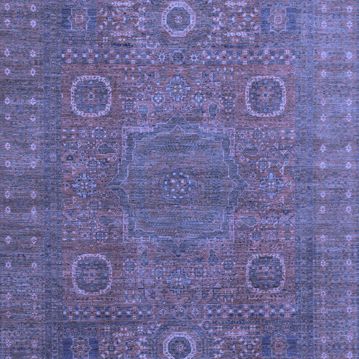 Machine Washable Abstract Blue Modern Rug, wshabs1327blu