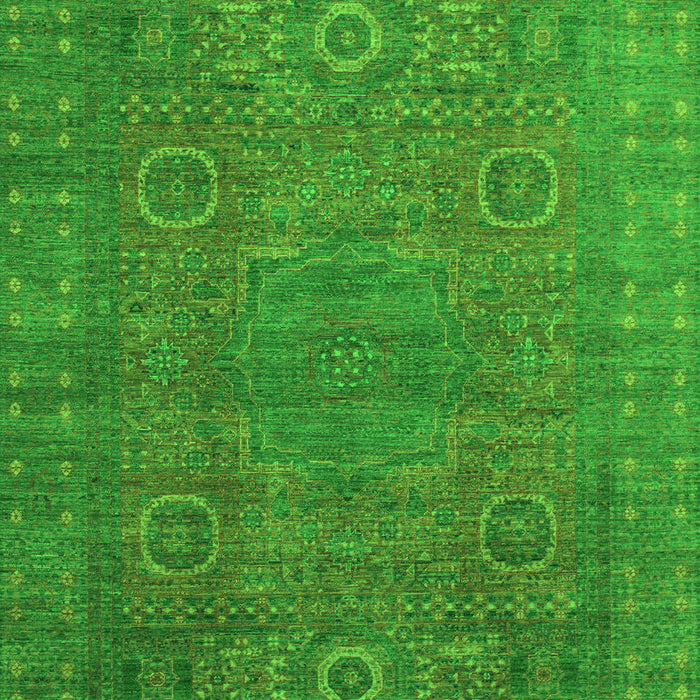 Machine Washable Abstract Green Modern Area Rugs, wshabs1327grn