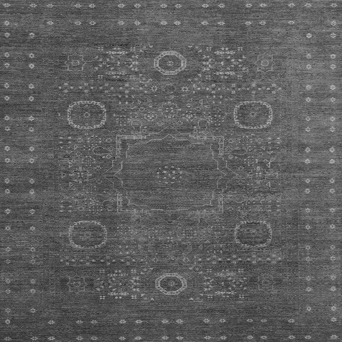 Square Machine Washable Abstract Gray Modern Rug, wshabs1327gry