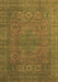 Machine Washable Abstract Brown Modern Rug, wshabs1327brn