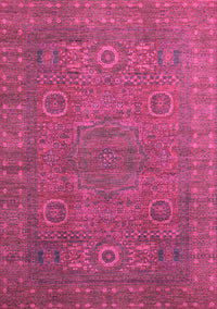 Abstract Pink Modern Rug, abs1327pnk