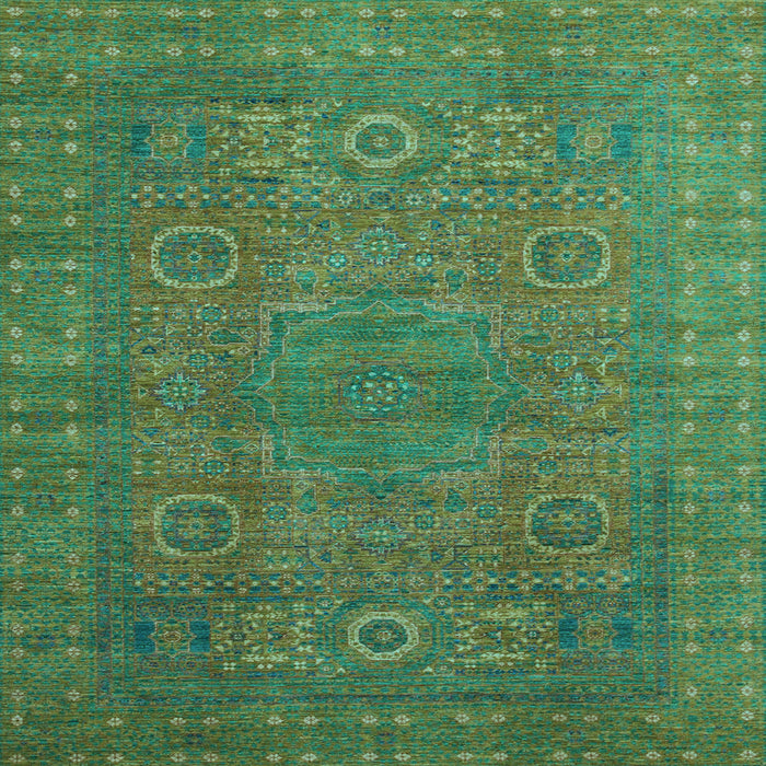 Square Machine Washable Abstract Light Blue Modern Rug, wshabs1327lblu