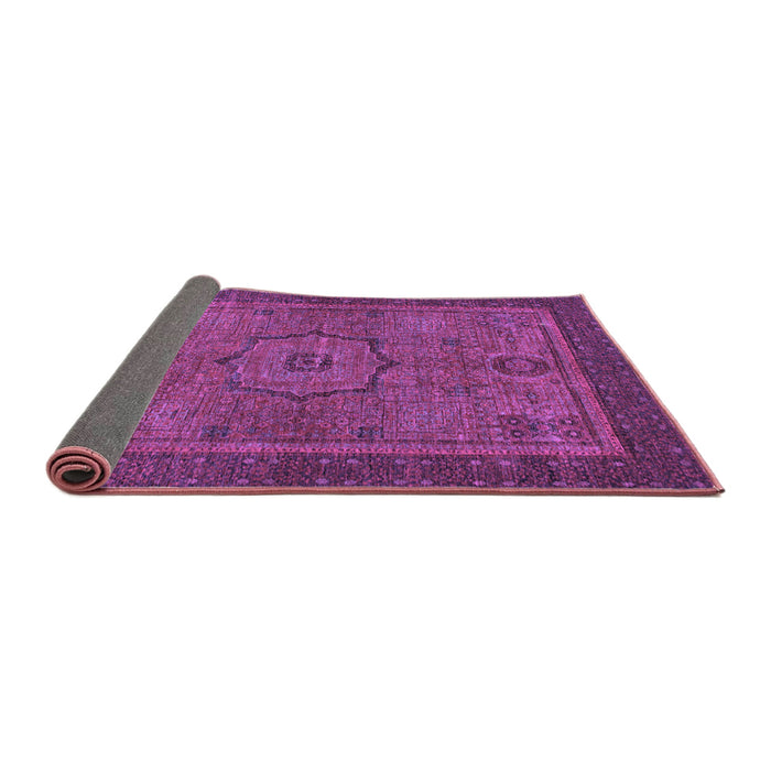 Sideview of Abstract Purple Modern Rug, abs1328pur
