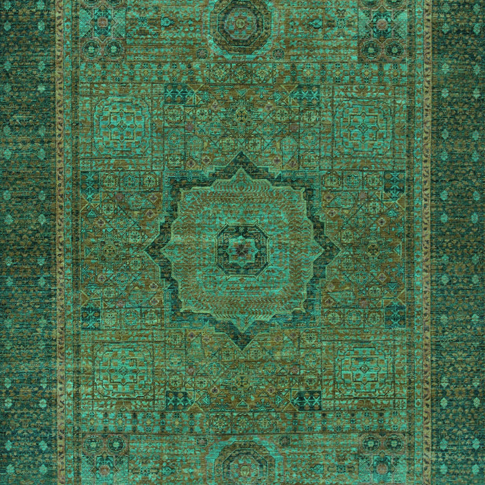 Machine Washable Abstract Turquoise Modern Area Rugs, wshabs1328turq