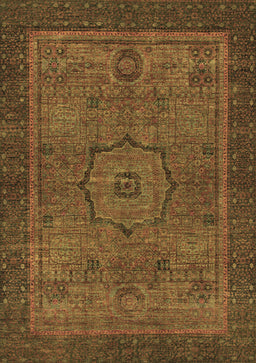 Abstract Brown Modern Rug, abs1328brn