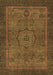 Abstract Brown Modern Rug, abs1328brn