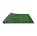 Sideview of Abstract Emerald Green Modern Rug, abs1328emgrn