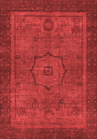 Abstract Red Modern Rug, abs1328red