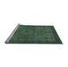 Sideview of Machine Washable Abstract Light Blue Modern Rug, wshabs1328lblu