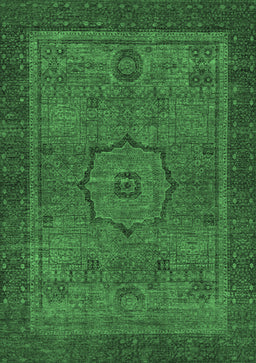 Abstract Emerald Green Modern Rug, abs1328emgrn