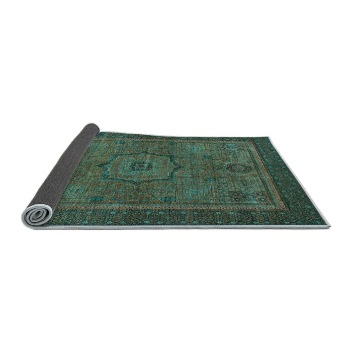 Sideview of Abstract Light Blue Modern Rug, abs1328lblu