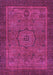 Machine Washable Abstract Pink Modern Rug, wshabs1328pnk