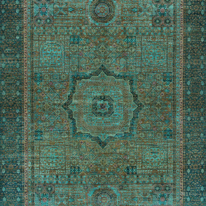 Abstract Light Blue Modern Rug, abs1328lblu