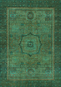 Abstract Turquoise Modern Rug, abs1328turq