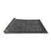 Sideview of Abstract Gray Modern Rug, abs1328gry