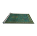 Sideview of Machine Washable Abstract Light Blue Modern Rug, wshabs1329lblu