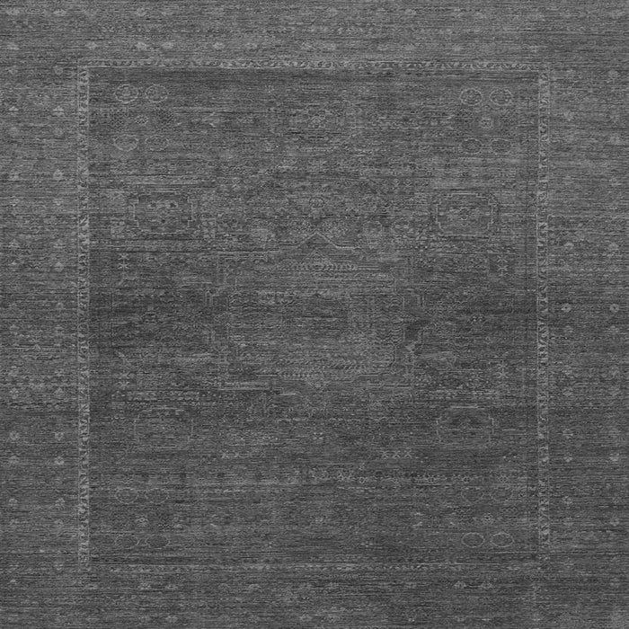 Square Machine Washable Abstract Gray Modern Rug, wshabs1329gry