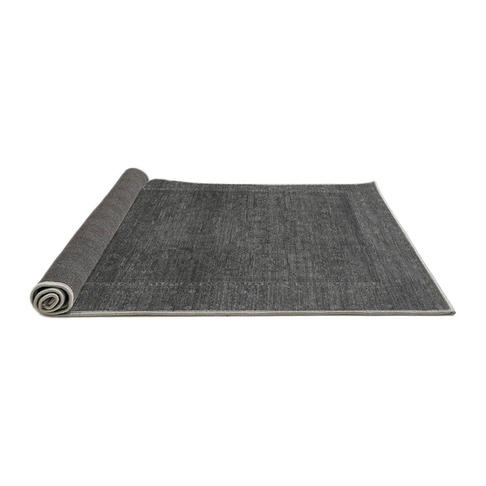 Sideview of Abstract Gray Modern Rug, abs1329gry