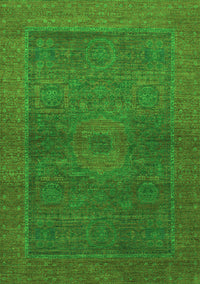 Abstract Green Modern Rug, abs1329grn