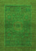 Abstract Green Modern Rug, abs1329grn