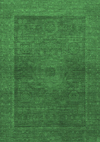 Abstract Emerald Green Modern Rug, abs1329emgrn