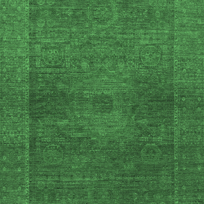 Abstract Emerald Green Modern Rug, abs1329emgrn