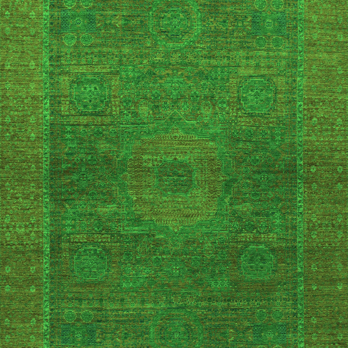 Machine Washable Abstract Green Modern Area Rugs, wshabs1329grn