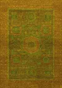 Abstract Yellow Modern Rug, abs1329yw