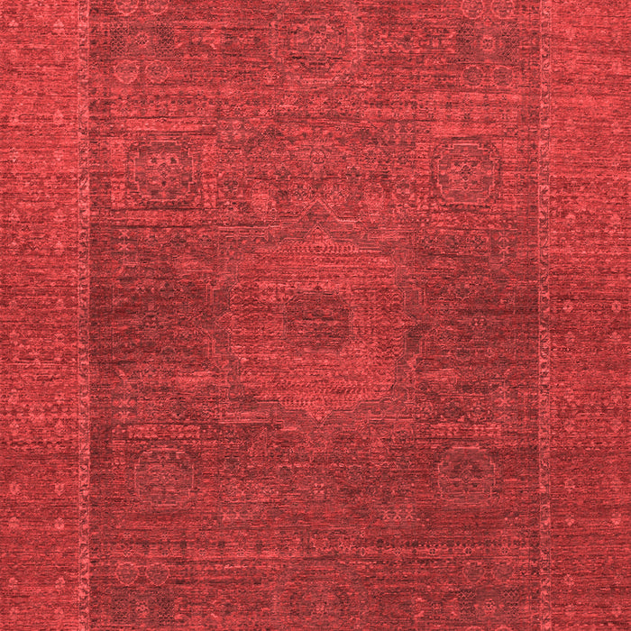 Machine Washable Abstract Red Modern Rug, wshabs1329red