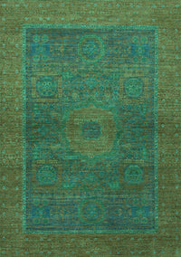 Abstract Turquoise Modern Rug, abs1329turq