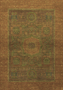 Abstract Brown Modern Rug, abs1329brn