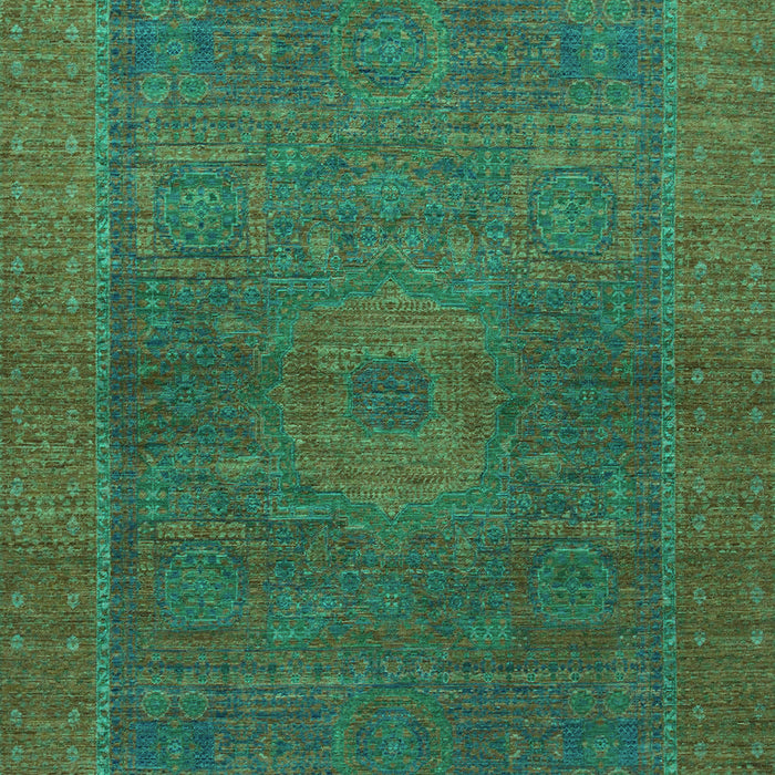 Machine Washable Abstract Turquoise Modern Area Rugs, wshabs1329turq
