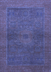 Abstract Blue Modern Rug, abs1329blu