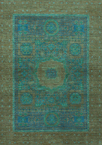 Abstract Light Blue Modern Rug, abs1329lblu