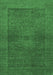 Machine Washable Abstract Emerald Green Modern Area Rugs, wshabs1329emgrn